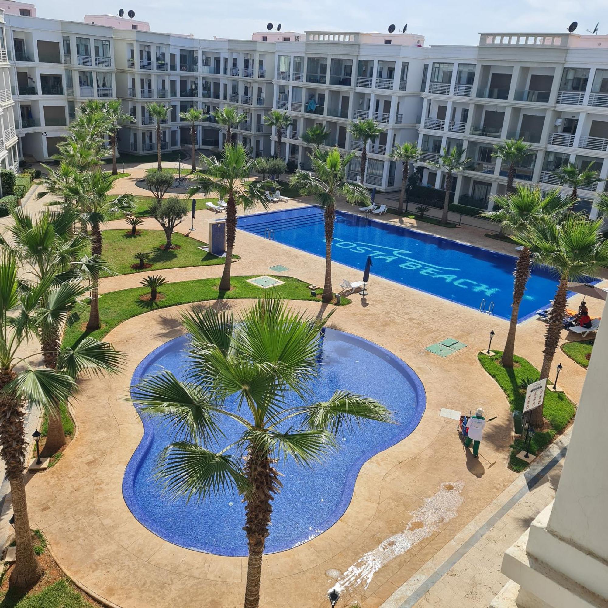 Costa Beach Lux Family Apartment With Pools Bouznika Dış mekan fotoğraf